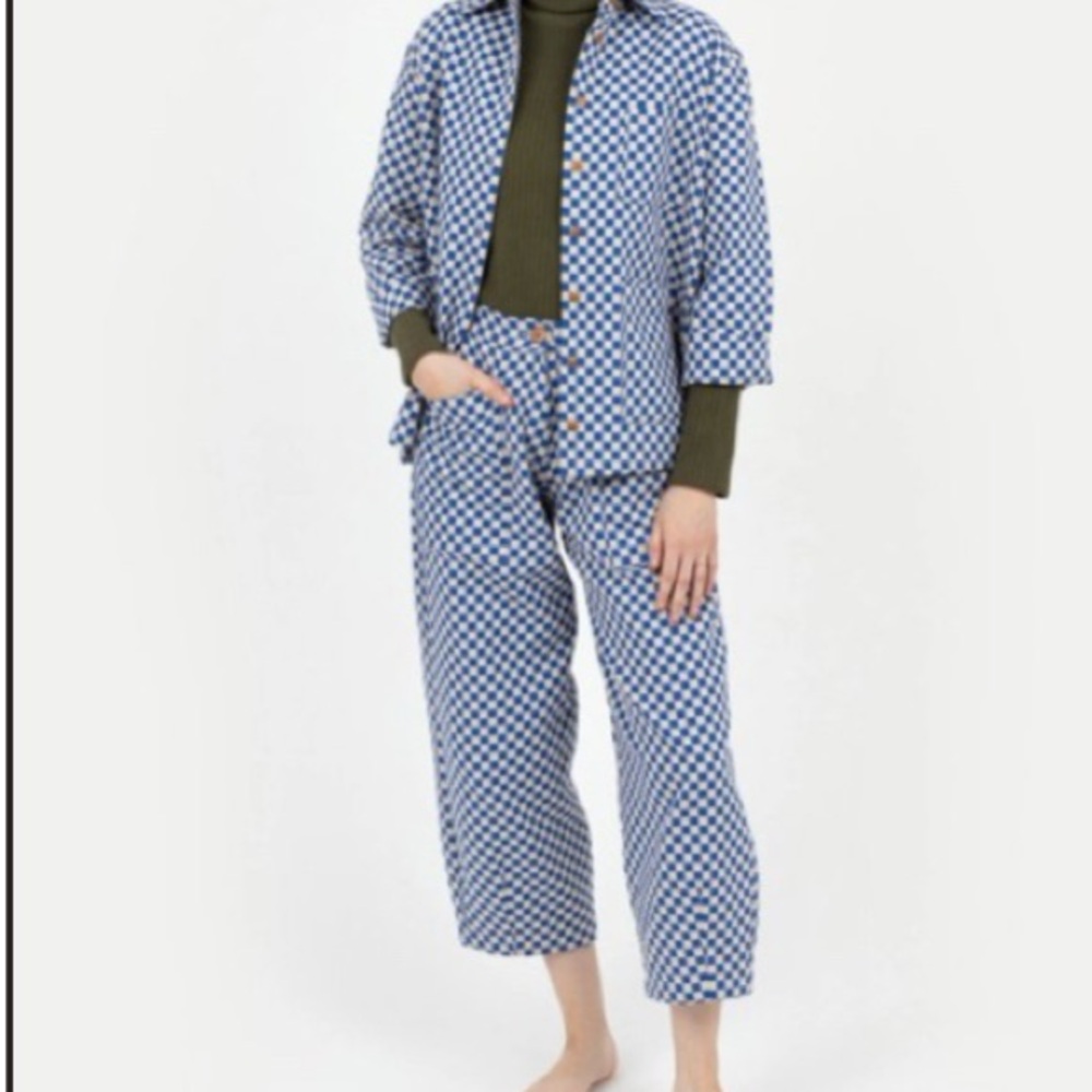 Ilana Kohn Blue and White Checkered Dress